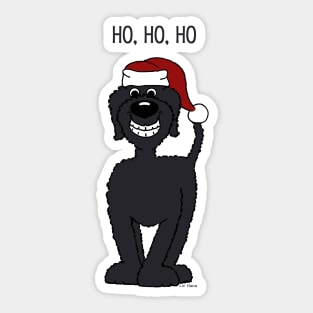 Black doodle Santa Claus Sticker